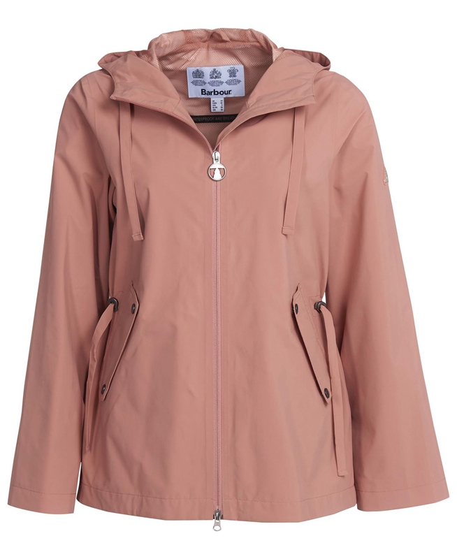 Women's Barbour Budle Waterproof Jackets Orange | LNCF-69570