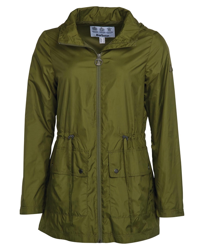 Women's Barbour Campion Showerproof Casual Jackets Green | VOKS-74658