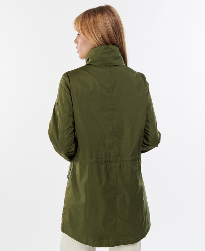 Women's Barbour Campion Showerproof Casual Jackets Green | VOKS-74658