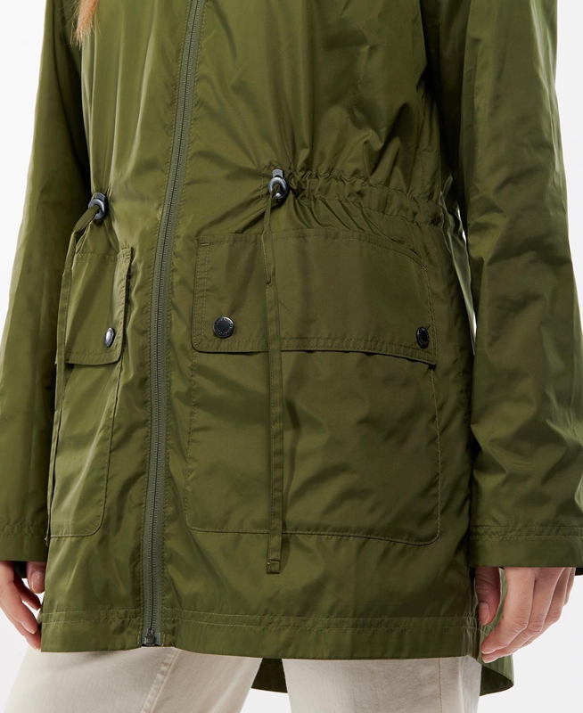 Women's Barbour Campion Showerproof Casual Jackets Green | VOKS-74658