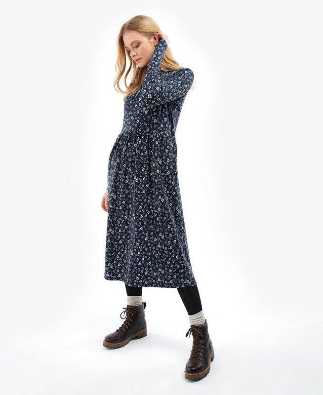 Women's Barbour Cassley Dress Blue | SCFN-13460