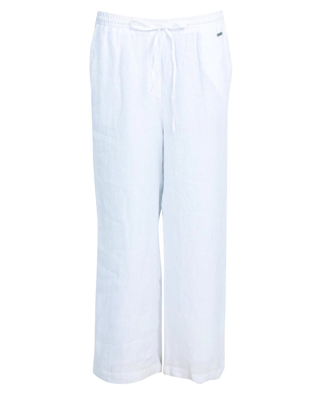 Women's Barbour Cherbury Trousers Pants White | MEVO-20438