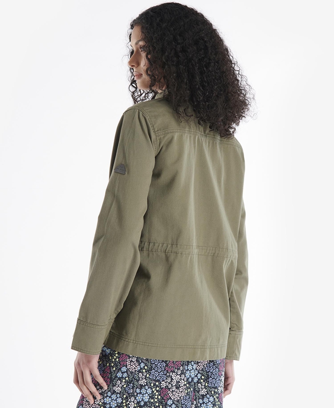 Women's Barbour Coltsfoot Casual Jackets Olive | HFCO-46278