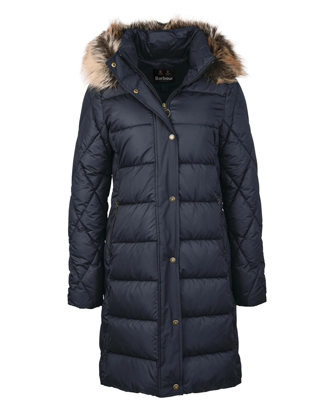 Women's Barbour Daffodil Quilted Jackets Navy | KEAS-50472