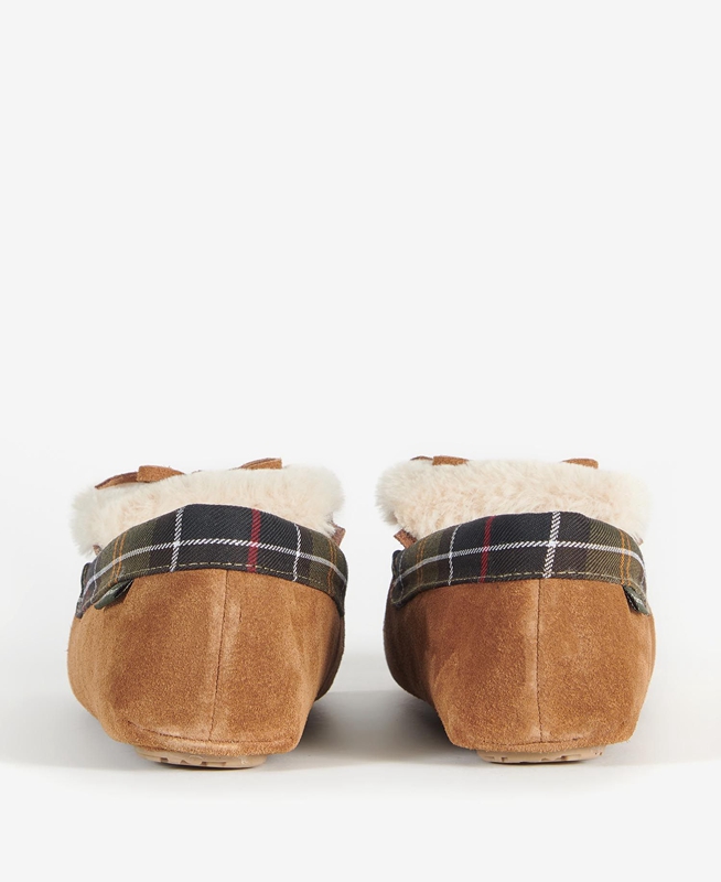 Women's Barbour Darcie Slippers Beige | CQOP-57413