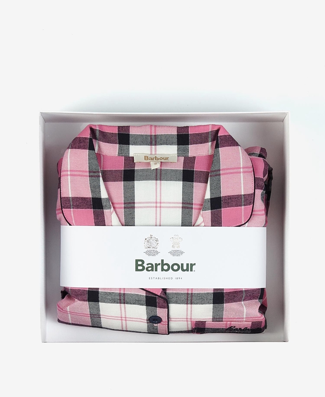 Women's Barbour Ellery PJ Set Nightwear Pink | DAKS-89372