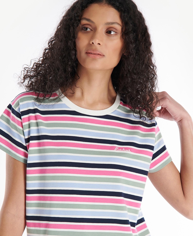 Women's Barbour Evergreen Top T Shirts Multicolor | JHDW-93247