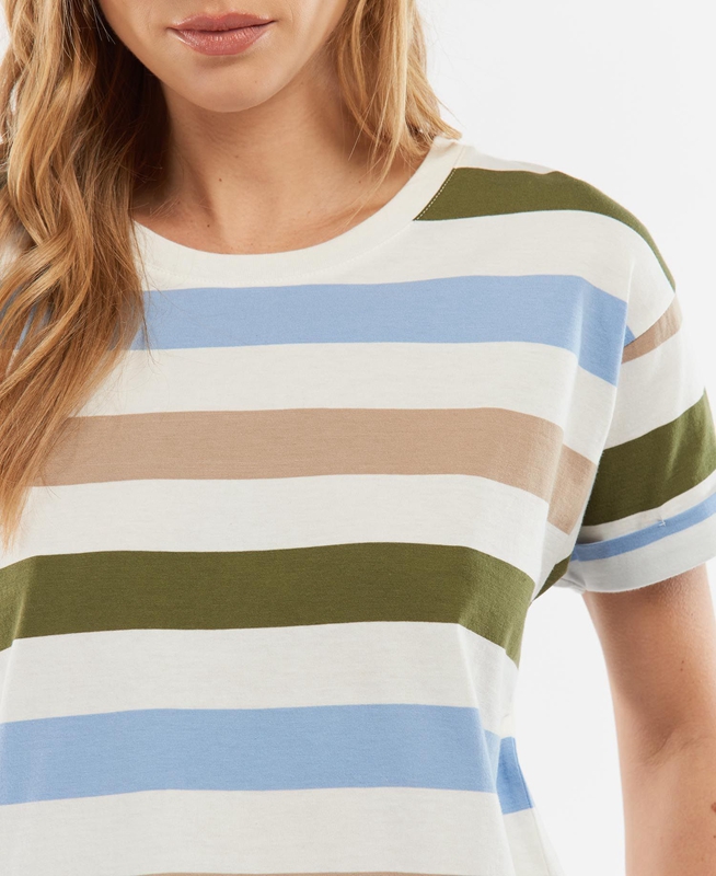 Women's Barbour Explorer Marley Top T Shirts Multicolor | BNMT-30465