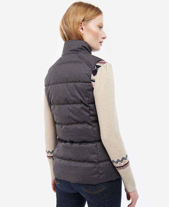 Women's Barbour Foxglove Vest Grey | LJGM-71253