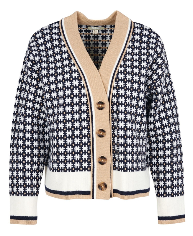 Women's Barbour Francesca Cardigan Sweaters Multicolor | IAEU-35708