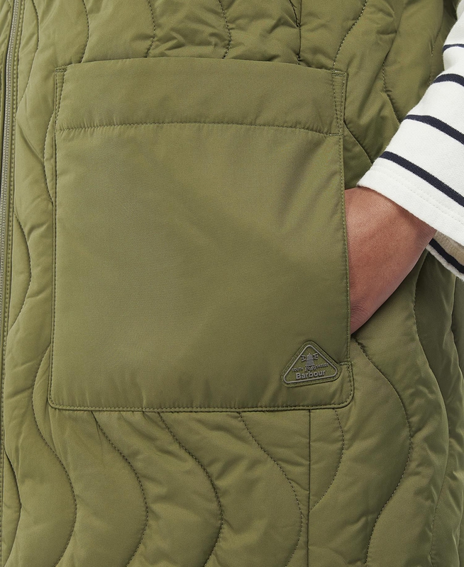 Women's Barbour Guilden Vest Green | CJVO-03682