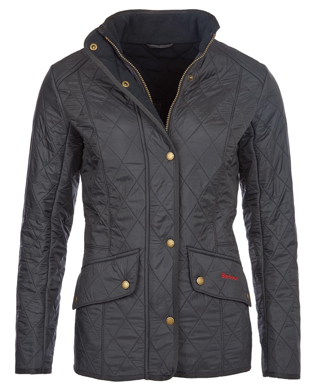 Women's Barbour Jacke Cavalry Polarquilt Quilted Jackets Black | HSRF-95281