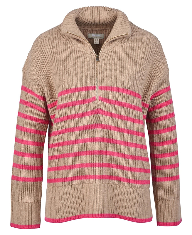 Women's Barbour Jemima Knit Sweaters Brown | SGTX-29583