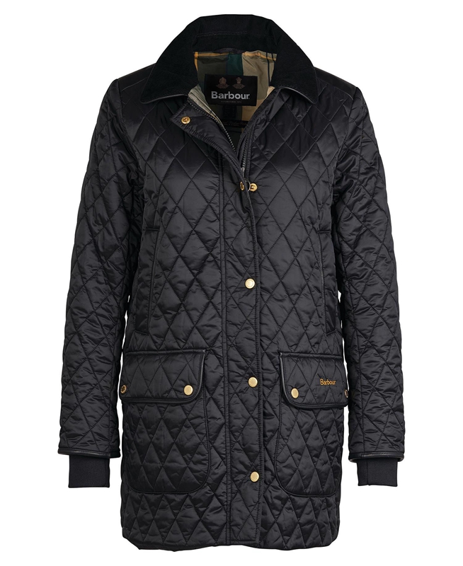 Women's Barbour Kilmarie Quilted Jackets Black | FBSM-16320