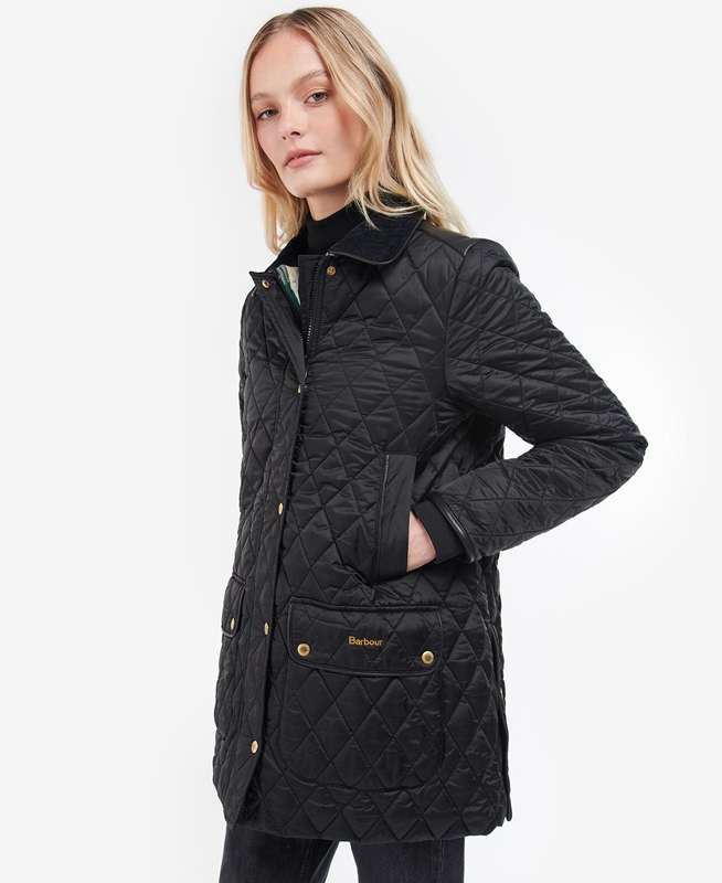 Women's Barbour Kilmarie Quilted Jackets Black | FBSM-16320