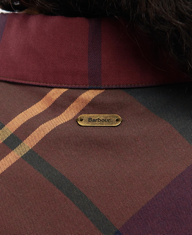 Women's Barbour Moorland Shirts Burgundy | OYQK-39470