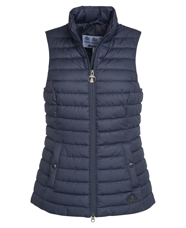 Women's Barbour Morwick Vest Navy | TVGD-94823