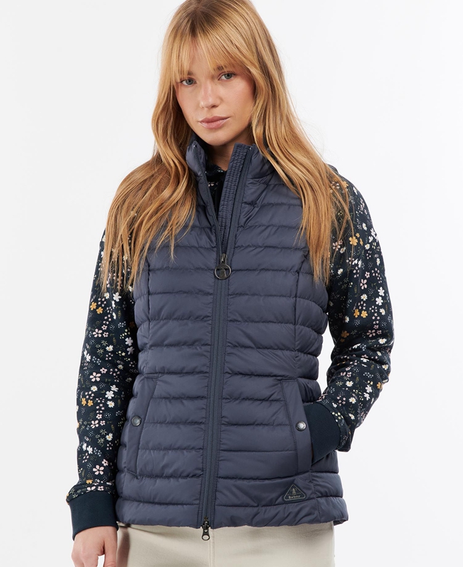 Women's Barbour Morwick Vest Navy | TVGD-94823