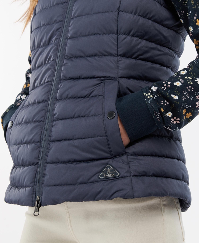 Women's Barbour Morwick Vest Navy | TVGD-94823