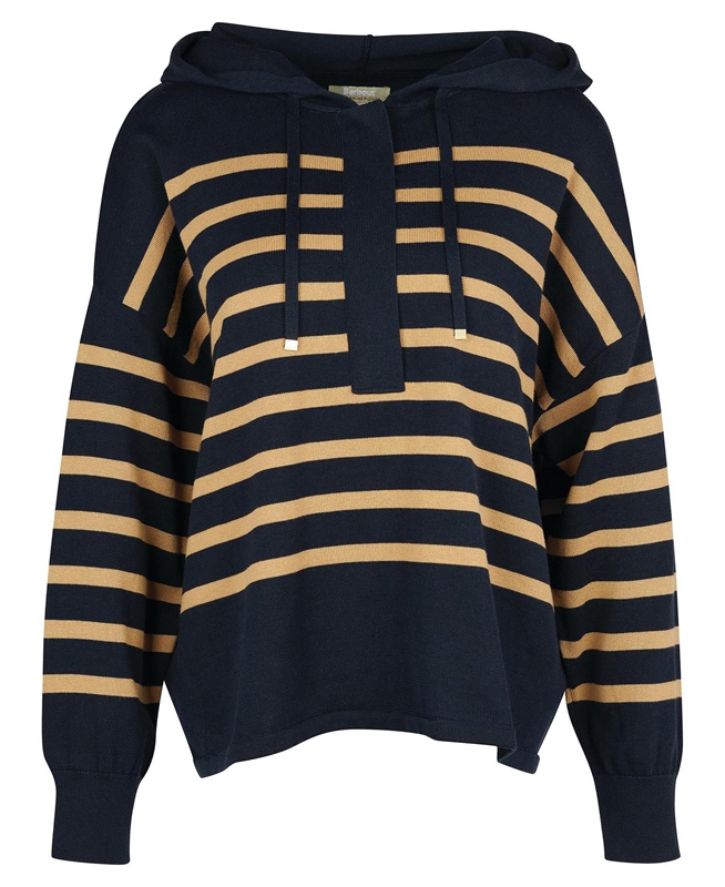 Women's Barbour Odette Knit Sweaters Navy | ZTKG-69125