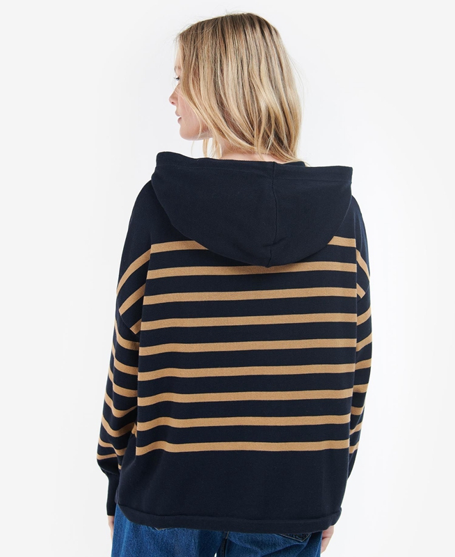 Women's Barbour Odette Knit Sweaters Navy | ZTKG-69125