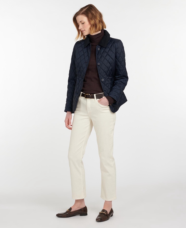 Women's Barbour Omberlsey Quilted Jackets Navy | PKDU-60214