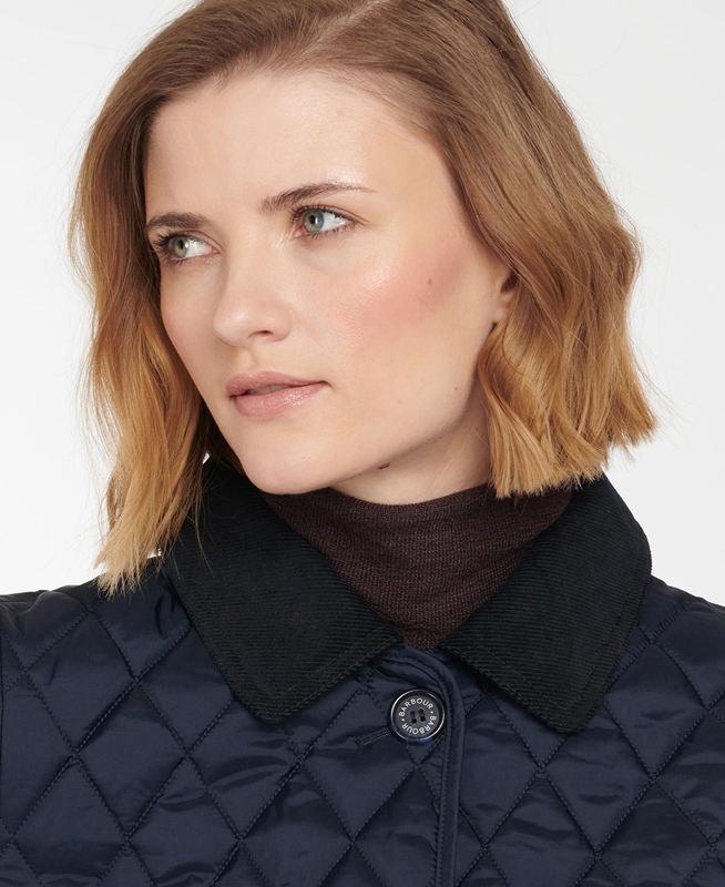 Women's Barbour Omberlsey Quilted Jackets Navy | PKDU-60214