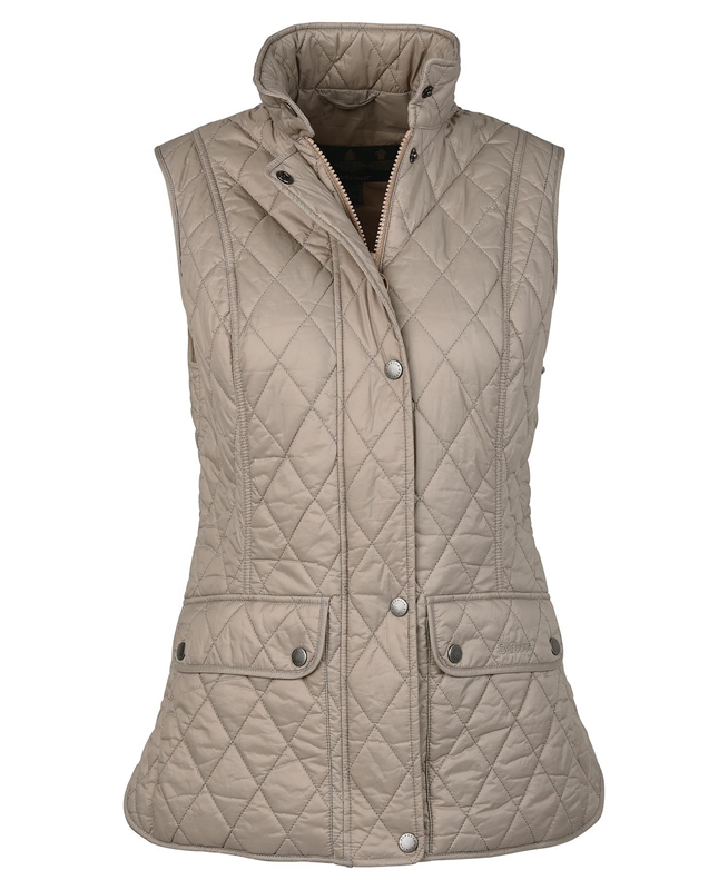 Women's Barbour Otterburn Vest Grey | SGFC-15607