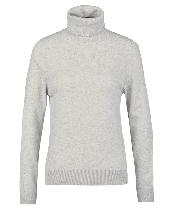 Women's Barbour Pendle Roll-Neck Sweaters Grey | KVJB-87643