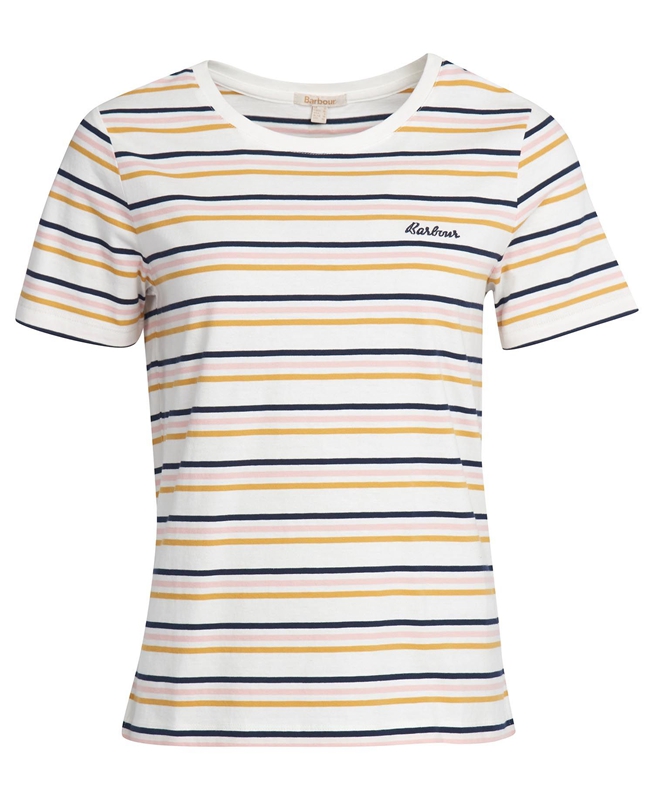 Women's Barbour Picnic Top T Shirts White | SQBV-94601