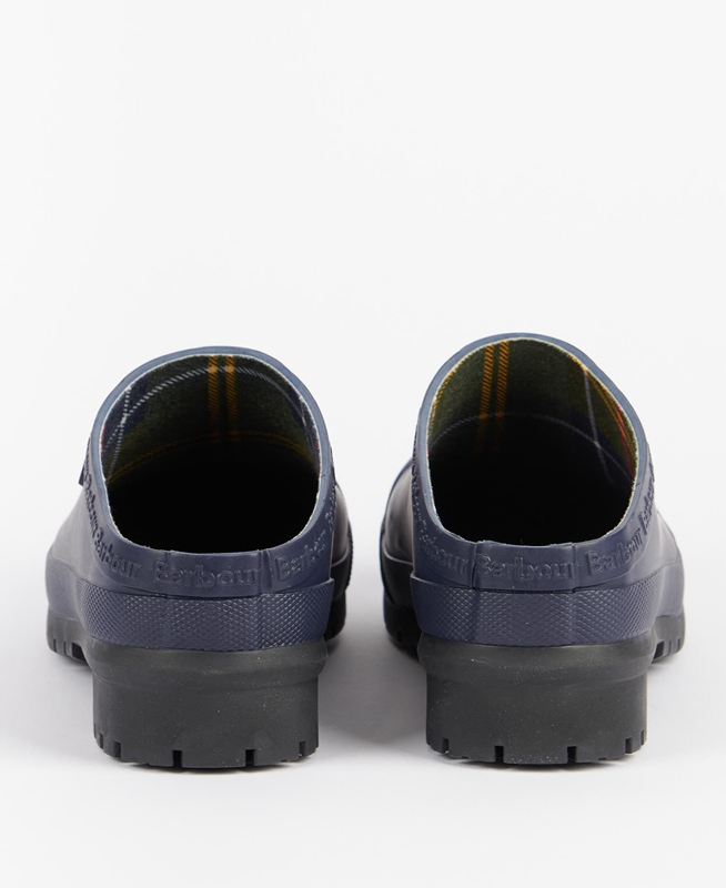 Women's Barbour Quinn Clogs Navy | UZGX-04512