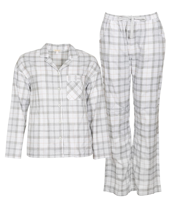 Women's Barbour Schlafanzug-Set Ellery Nightwear Grey | MKYE-43902