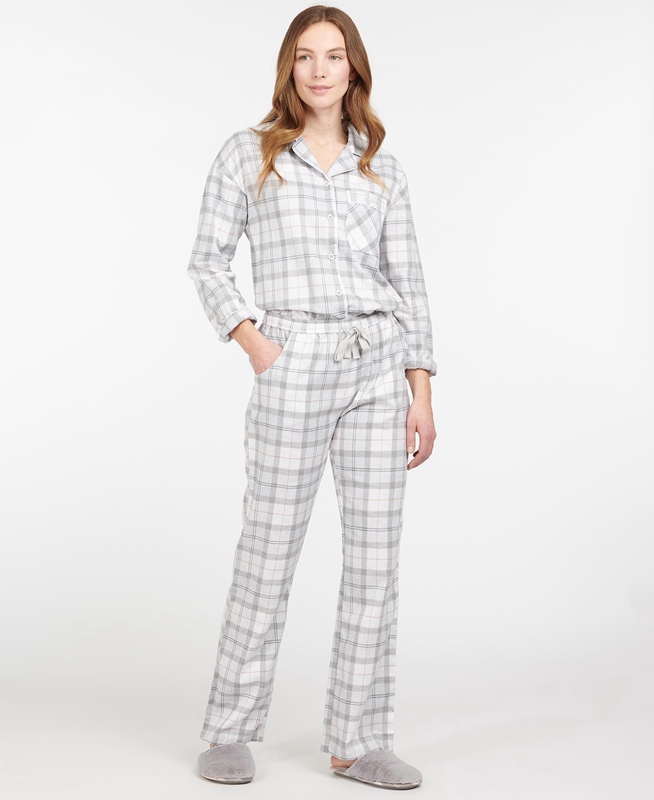 Women's Barbour Schlafanzug-Set Ellery Nightwear Grey | MKYE-43902