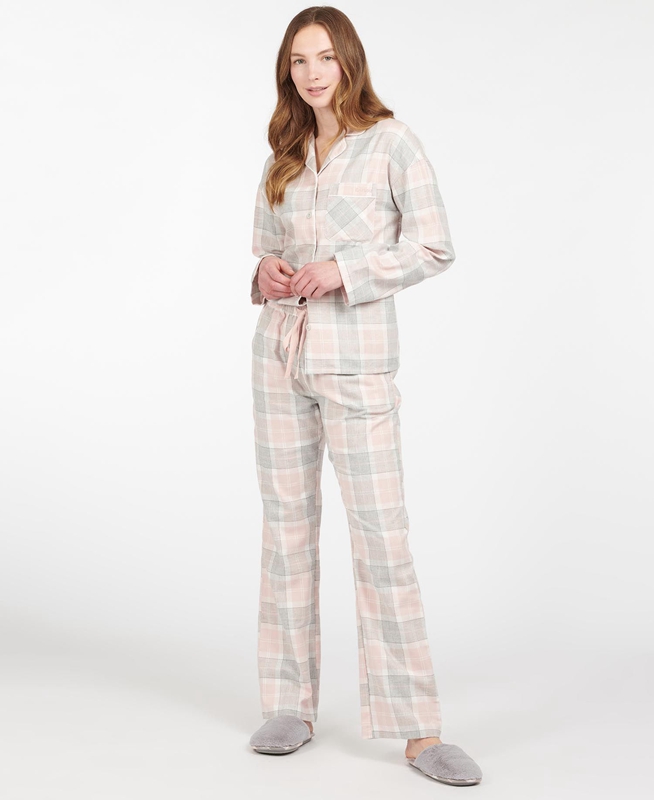 Women's Barbour Schlafanzughose Nancy Nightwear Pink | BLMI-45723