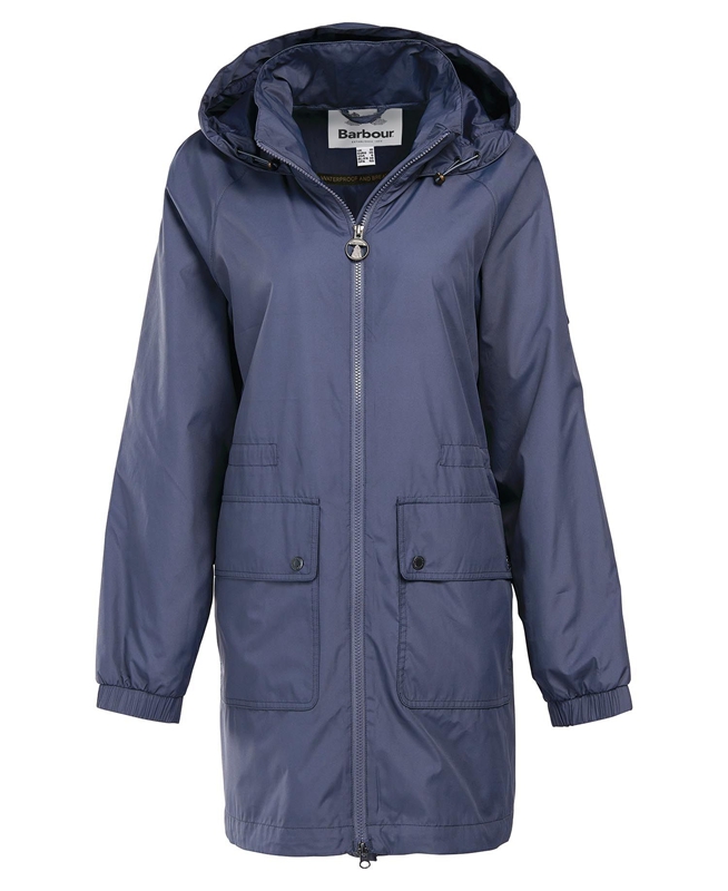 Women's Barbour Sea Daisy Showerproof Casual Jackets Navy | CIQT-97084