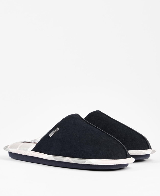 Women's Barbour Simone Slippers Black | BSQW-46827