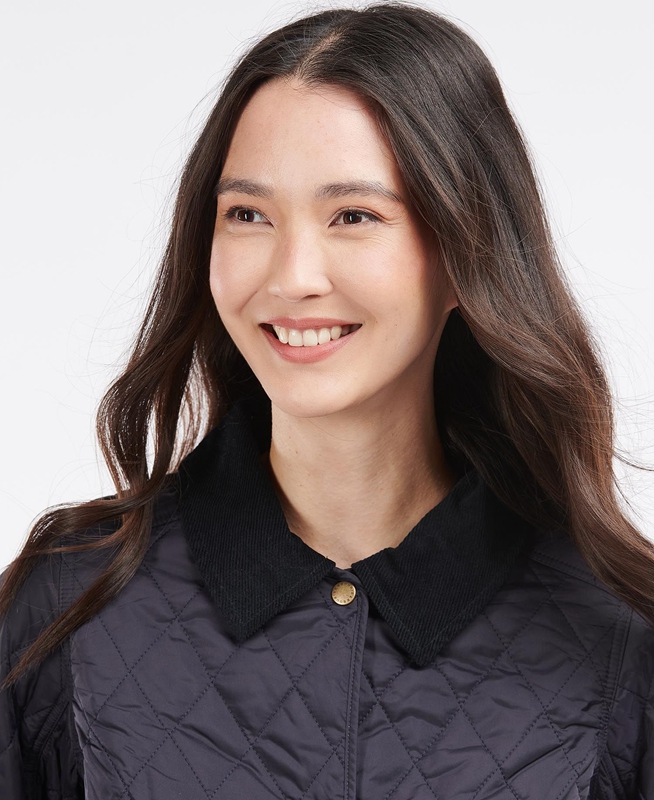 Women's Barbour Steppjacke Annandale Quilted Jackets Navy | IGMC-38046