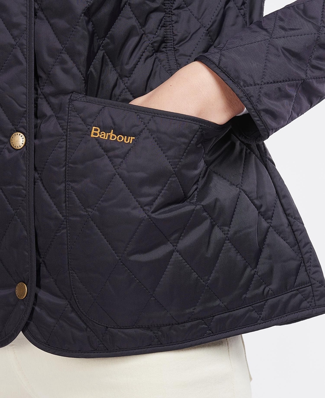 Women's Barbour Steppjacke Annandale Quilted Jackets Navy | IGMC-38046