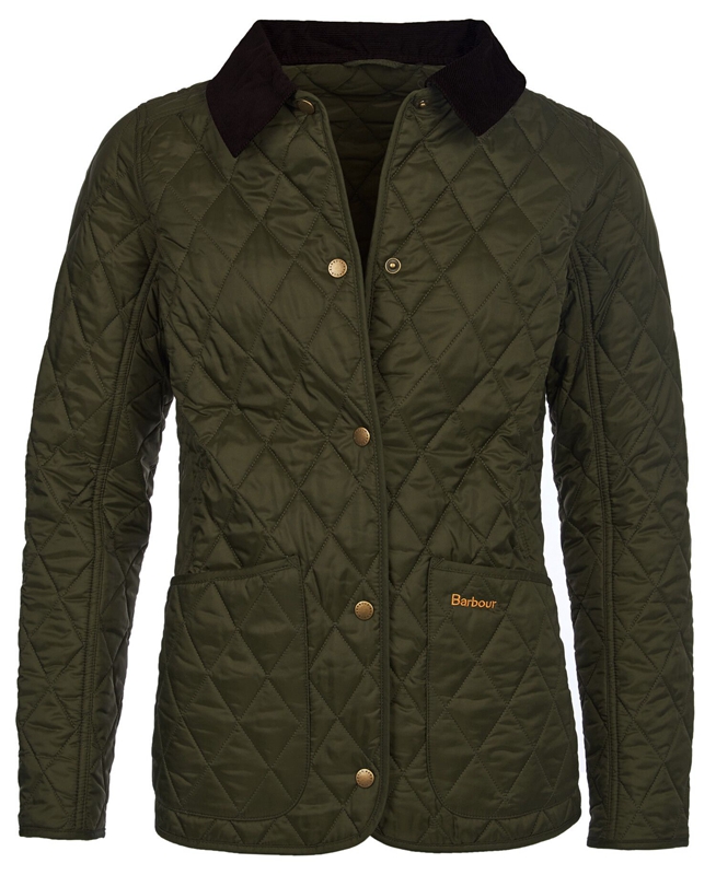 Women's Barbour Steppjacke Annandale Quilted Jackets Olive | ZPQI-63782