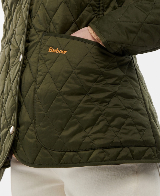 Women's Barbour Steppjacke Annandale Quilted Jackets Olive | ZPQI-63782