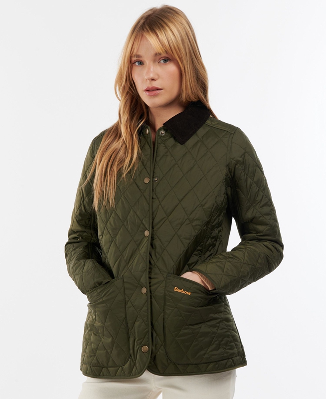 Women\'s Barbour Steppjacke Annandale Quilted Jackets Olive | ZPQI-63782