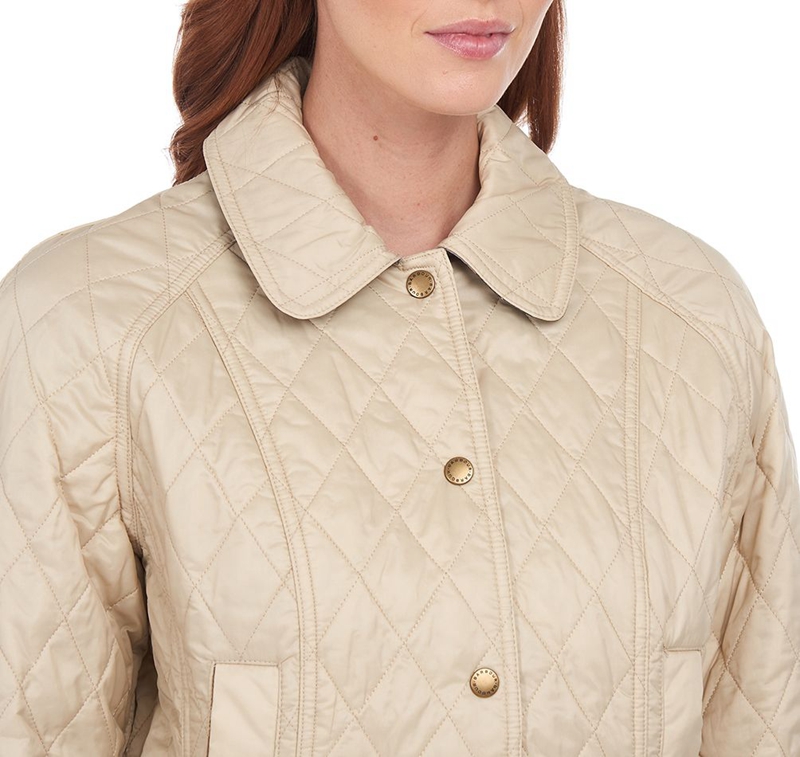 Women's Barbour Summer Beadnell Quilted Jackets Cream | LKEI-39416