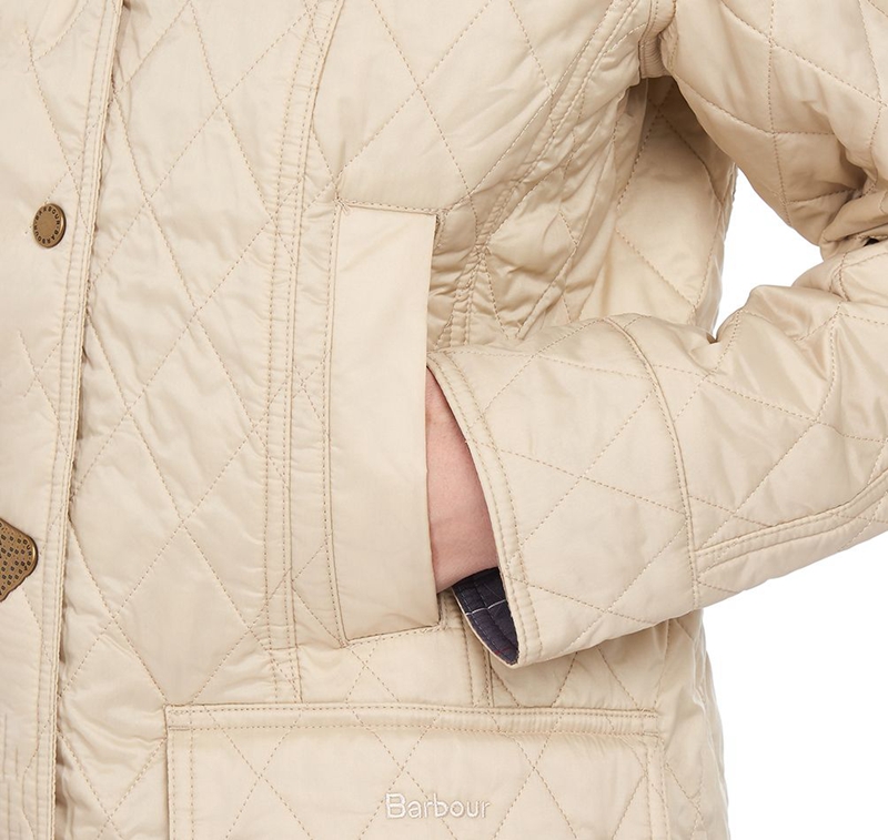 Women's Barbour Summer Beadnell Quilted Jackets Cream | LKEI-39416