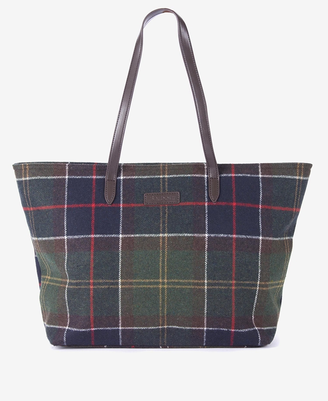 Women\'s Barbour Tasche Witford Tartan Tote Bags Multicolor | OPMZ-79450