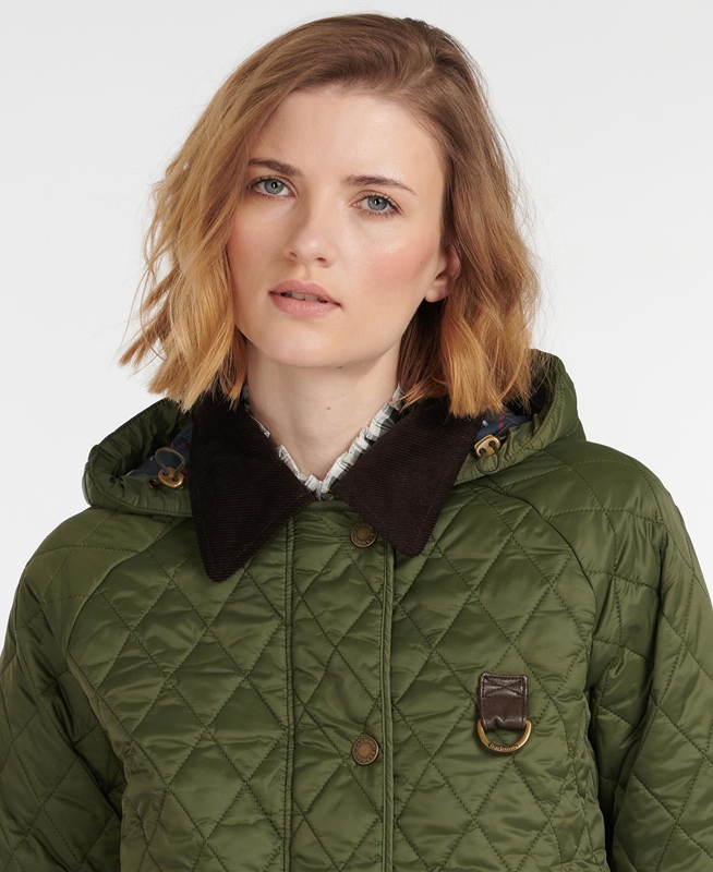 Women's Barbour Tobymory Quilted Jackets Green | BOYE-84537