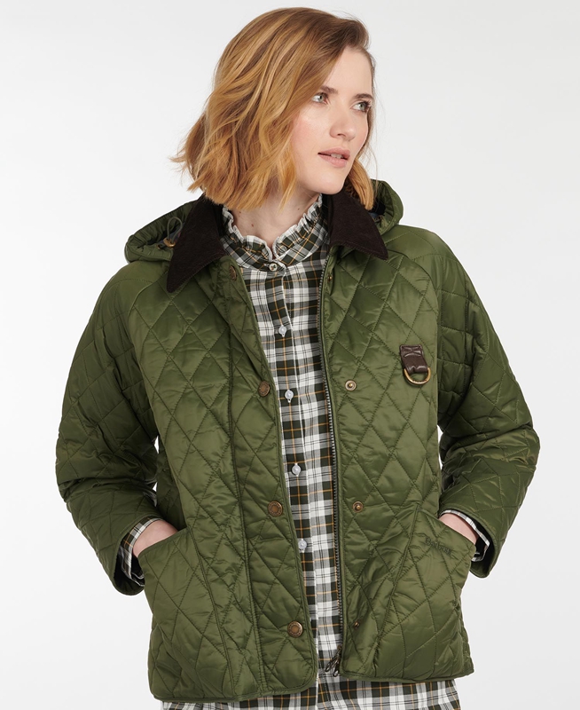 Women's Barbour Tobymory Quilted Jackets Green | BOYE-84537