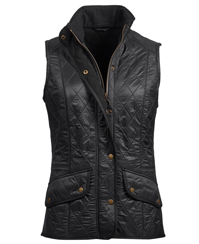 Women's Barbour Weste Cavalry Vest Black | WPKX-51048