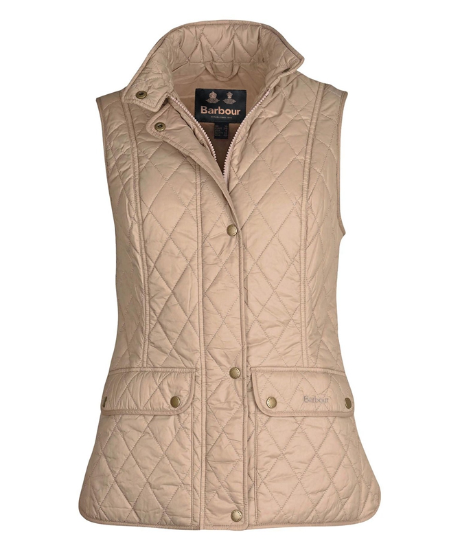 Women's Barbour Weste Otterburn Vest Beige | UMHY-80695