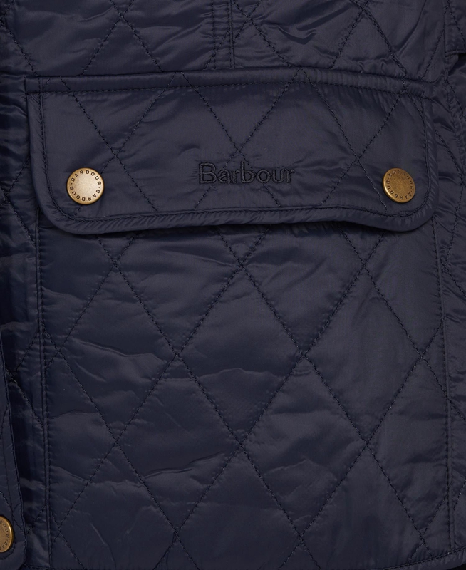 Women's Barbour Weste Otterburn Vest Navy | BAUV-64891