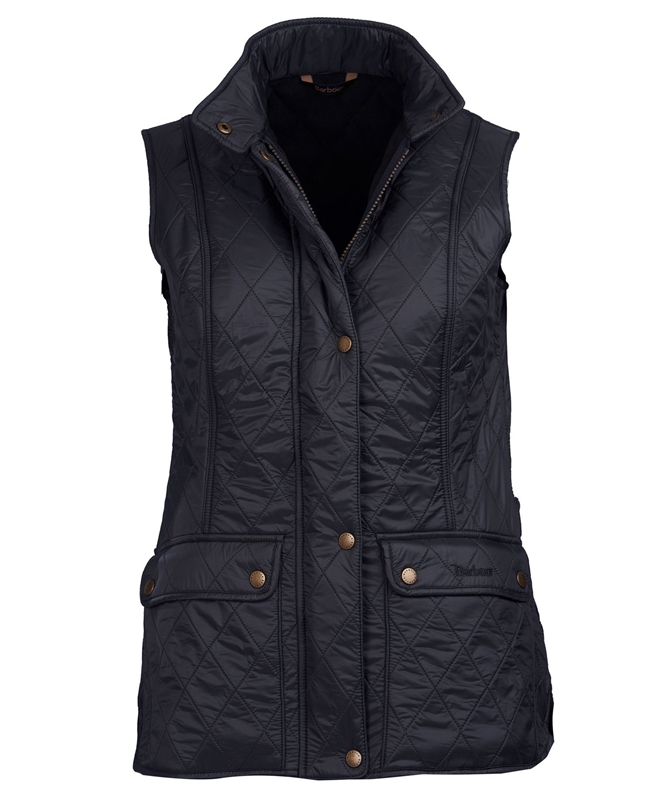 Women's Barbour Weste Wray Vest Black | LWIU-12867